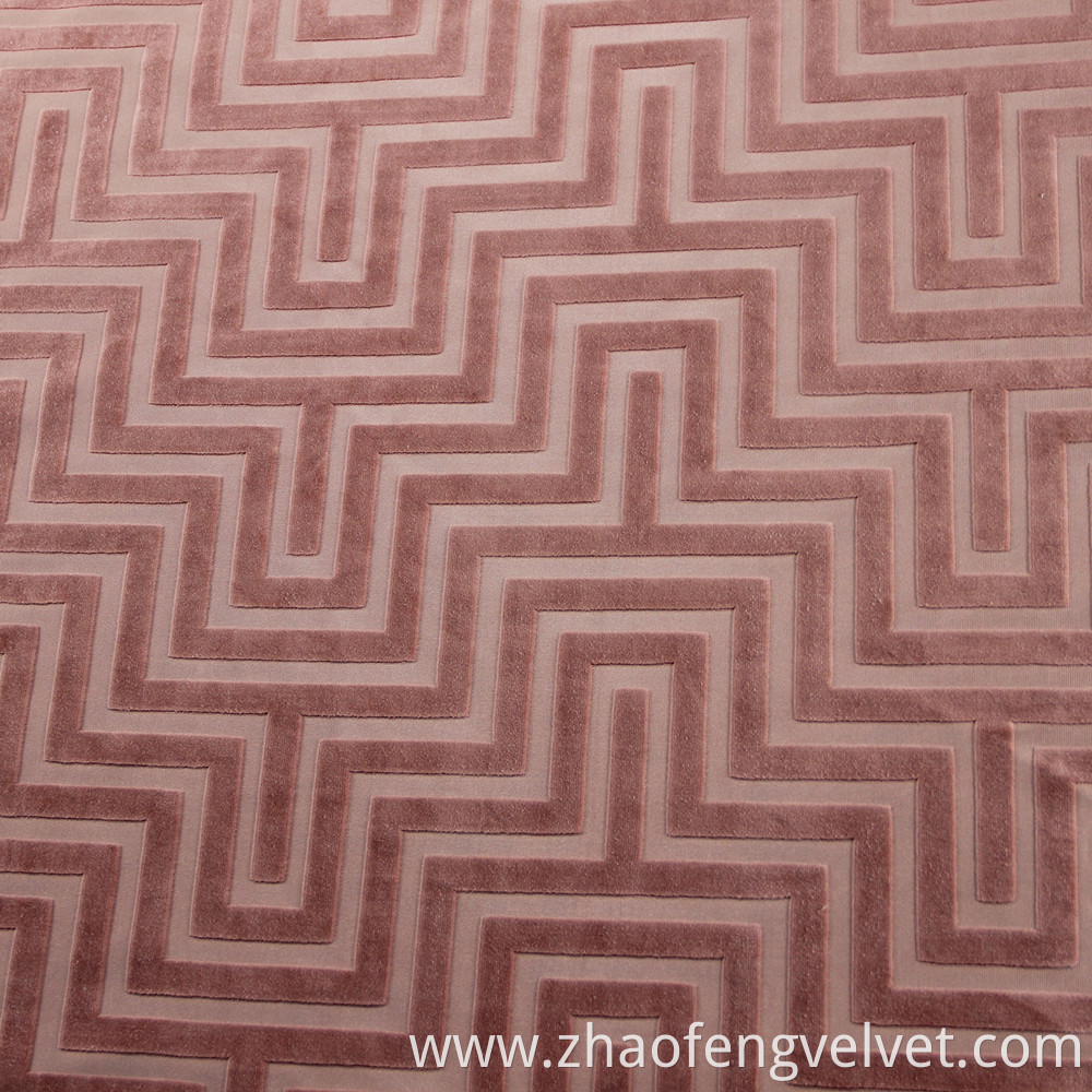 Matt Jacquard Velvet Fabric